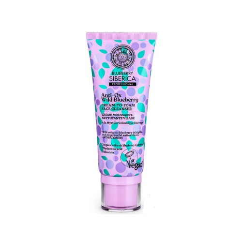 BLUEBERRY SIBERICA PROFESSIONAL ANTI OX WILD BLUEBERRY CREME MOUSSANTE NETTOYANTE VISAGE 100ML