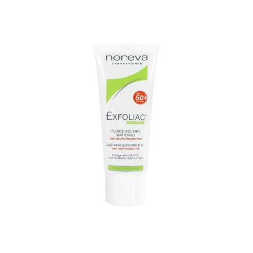 NOREVA EXFOLIAC FLUIDE SOLAIRE MATIFIANT SPF50+, 40ML