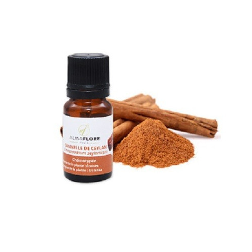 ALMAFLORE HUILE ESSENTIELLE DE CANNELLE DE CEYLAN 10ML