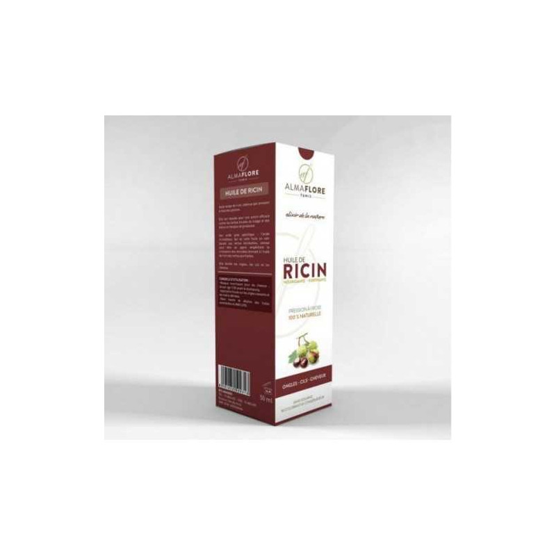 ALMAFLORE HUILE DE RICIN BIO, 50ML