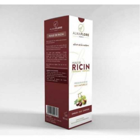 ALMAFLORE HUILE DE RICIN BIO, 50ML