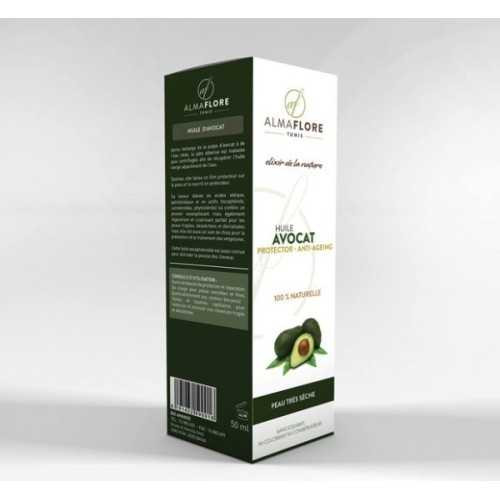 ALMAFLORE Huile d'Avocat, 50ML