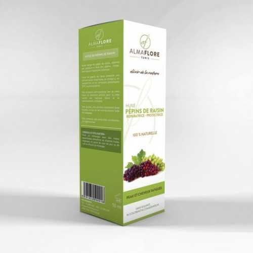 ALMAFLORE Huile de pépin de raisin BIO, 50ML