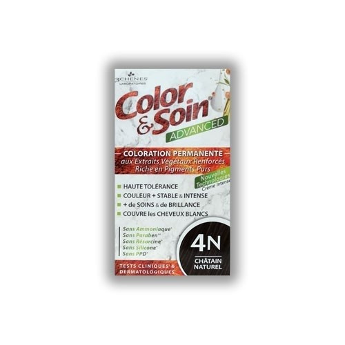3 CHENES COLOR & SOIN ADVANCED - 4N CHATAIN NATUREL