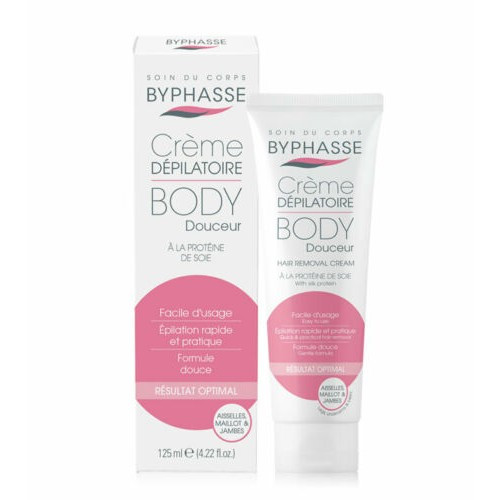 BYPHASSE CREME DEPILATOIRE SILK PROTEIN 125 ML