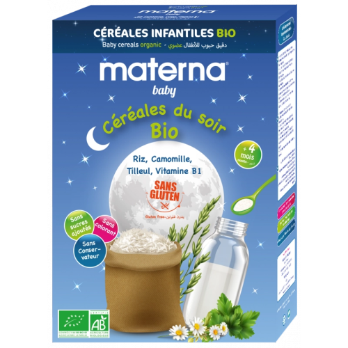 MATERNA BABY CEREALES DU SOIR BIO 200GR
