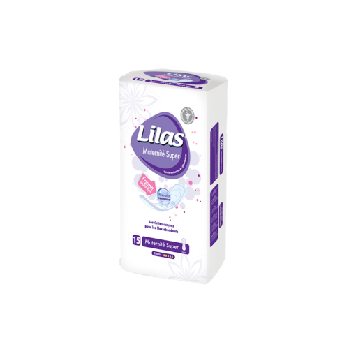 LILAS SERVIETTES MATERNITE SUPER PHARMACIE 15 PIECES