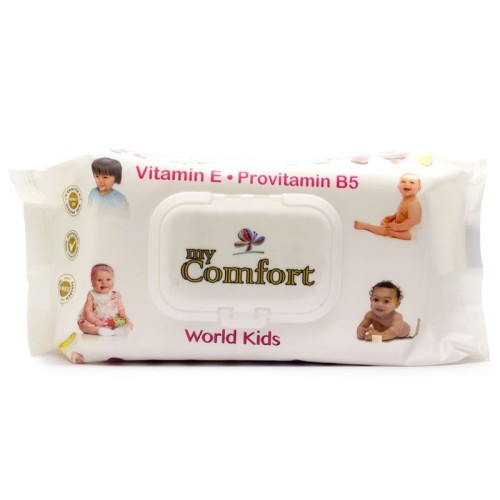 MY COMFORT PREMIUM LINGETTES BEBE VITAMINE E + B5, 80 PIECES