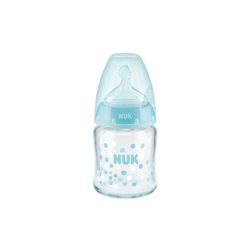 NUK BIBERON EN VERRE LARGE FIRST CHOICE 0-6M 120 ML