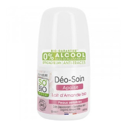 SO BIO DEODORANT SOIN APAISE LAIT D'AMANDE BIO 50ML