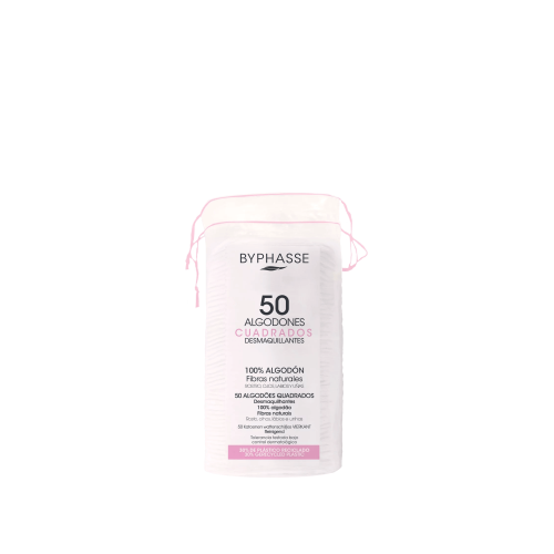 BYPHASSE COTONS DEMAQUILLANTS CARRES 50 UNITES