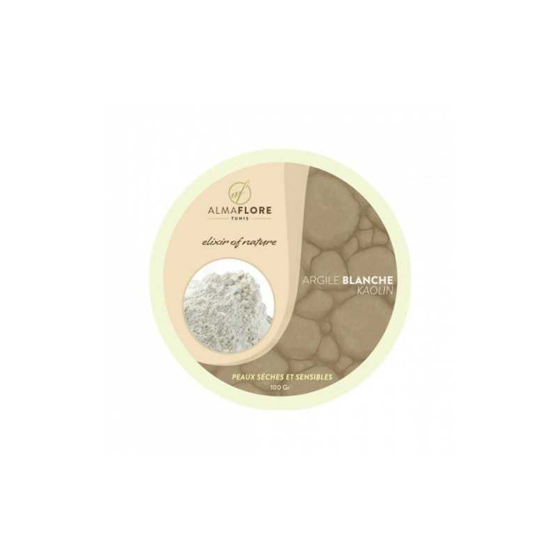 ALMAFLORE ARGILE BLANCHE SURFINE, 100 G