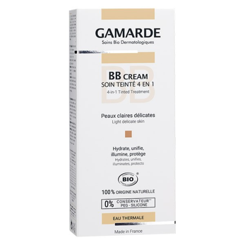 GAMARDE BB CREME TEINTE 4EN1 PEAUX CLAIRES DELICATES 40ML