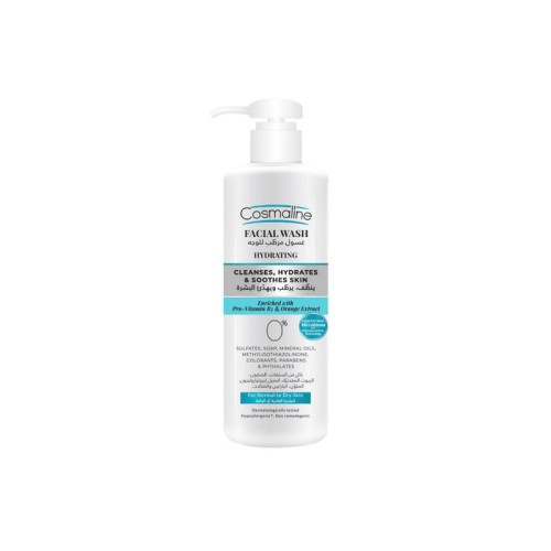COSMALINE GEL NETTOYANT VISAGE HYDRATANT POUR PEAUX NORMALES A SECHES 250ML