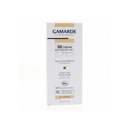 GAMARDE BB CREME SOIN TEINTE 4EN1 PEAUX MATES DELICATES 40ML