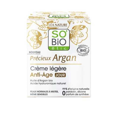 SO BiO CREME LEGERE ANTI AGE JOUR PRECIEUX ARGAN 50ML