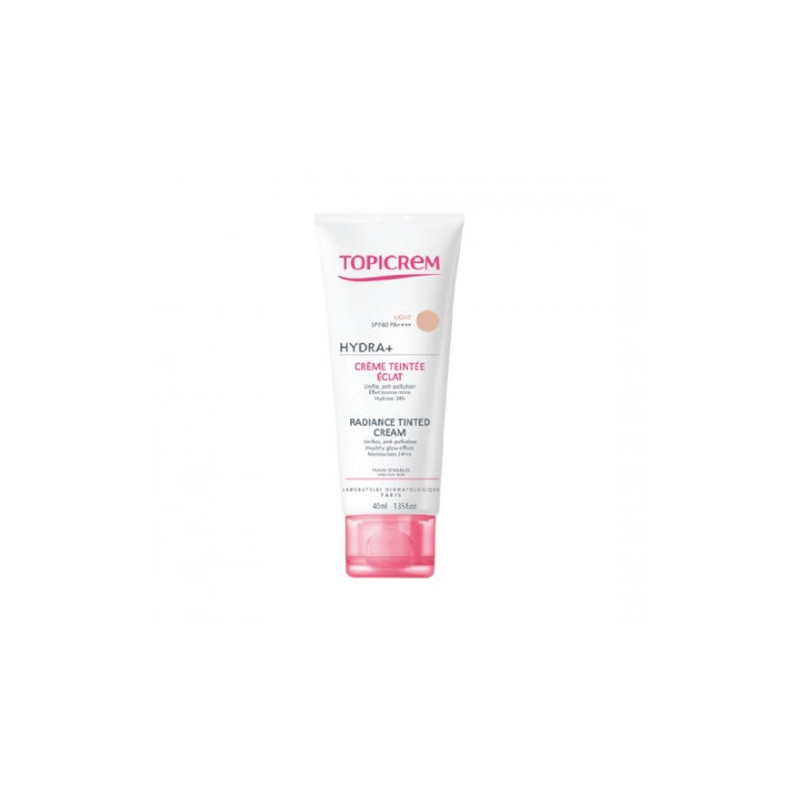 TOPICREM HYDRA+ TEINTEE ECLAT LIGHT SPF40 40 ML